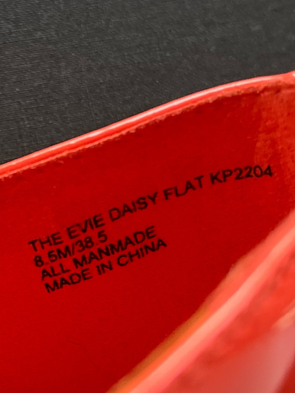 Katy Perry Collections Orange Patent Floral Applique Flats - Picture 3 of 5